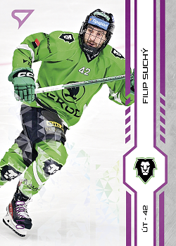 Filip Suchy Mlada Boleslav Tipsport ELH 2024/25 SportZoo 2. serie Purple Iceberg /60 #355